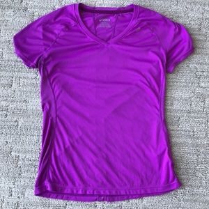Purple ASICS running tee, size M